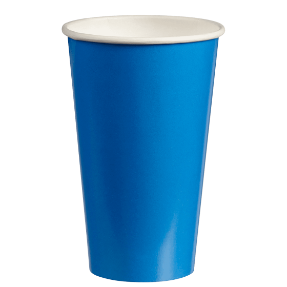 Gobelet carton bleu 500 ml
