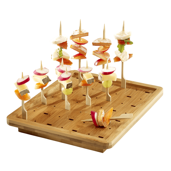 Planche pour 26 brochettes Golf 250x200 mm