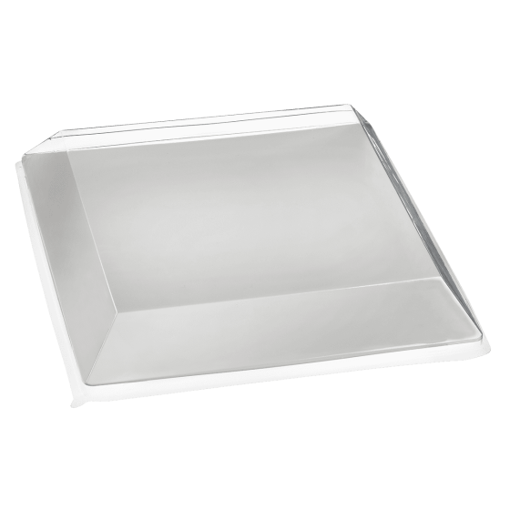 Couvercle PET pour assiette Fluid' 200x200 mm