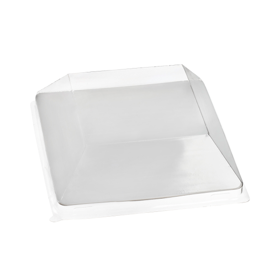 Couvercle PET pour assiette Fluid 110x110 mm