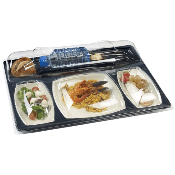 Kit plateau-repas Gala complet 440x340x60 mm