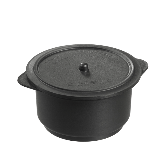 Pentola LOOP con coperchio PP nero 350 ml