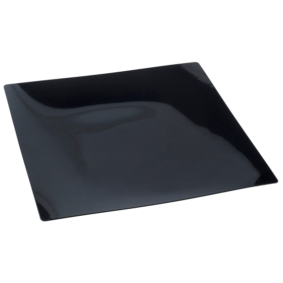 Vassoio Fluid' quadrato nero da 300 x 300 mm