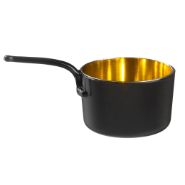Casserole Eskoffié noire/dorée 50 ml