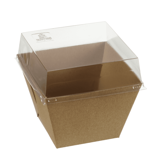 Barquette Quartz haute carton avec lamination + couv 1000 ml