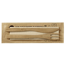 Kit di posate 3/1 in bambù 230x71 mm