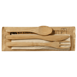 Kit di posate 4/1 in bambù 230x71 mm