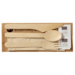 Kit di posate 6/1 in legno