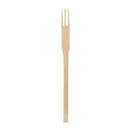 Forchetta in bambù a 3 denti da 140 mm