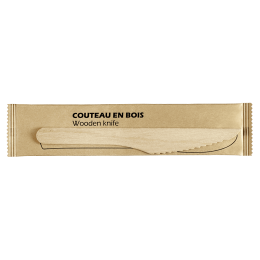Couteau emballé bois 165 mm