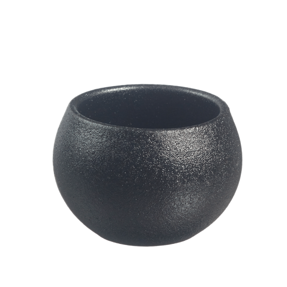 Ciotolina Sph'air Sandy in ceramica nera da 64 ml