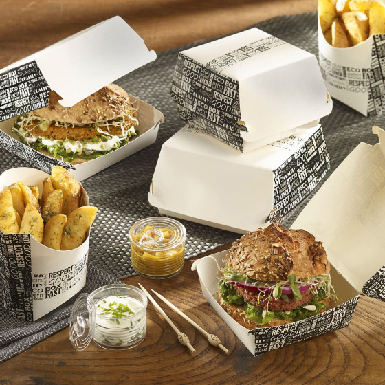 Scatola per hamburger District 170x170x80 mm