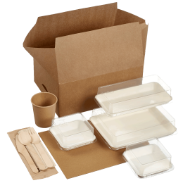 Kit Postal Lunch stoviglie Kanopée bianche