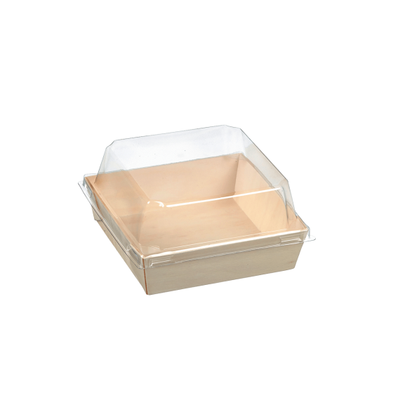 Vaschetta in legno laminato e coperchio da 250 ml