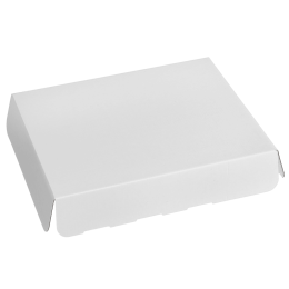 Coperchio per vassoio Ecokraft bianco brillante 367x297x30mm