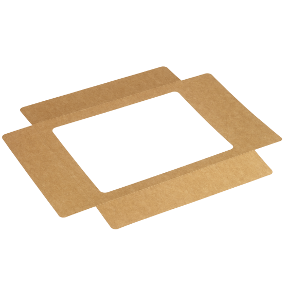Coperchio kraft con finestra per vassoio Fenix 1/2 GN