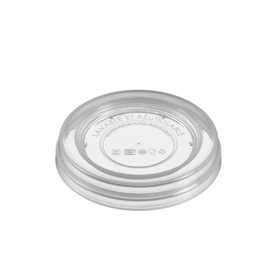 Couvercle PP pour pot Authentik en SAN 140 ml