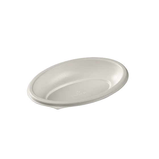 Assiette Galaxie ovale 131x86x22 blanche