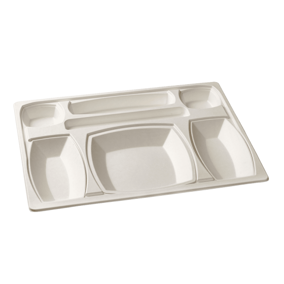 Kit plateau-repas Gala vaisselle blanche + couv