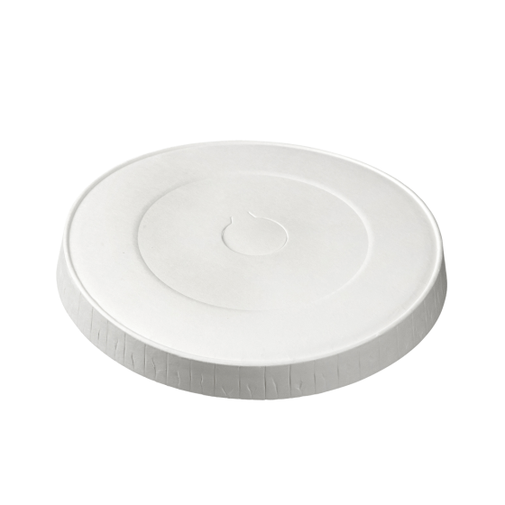 Couvercle carton blanc pour gobelet 280 ml