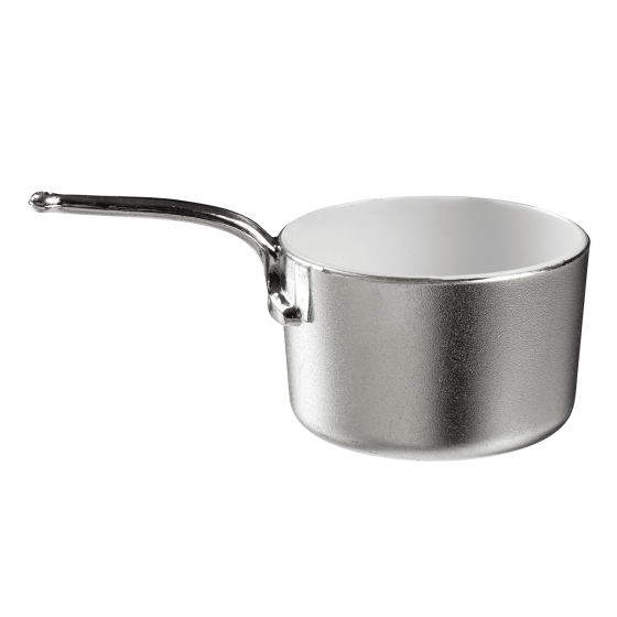 Casserole Eskoffié argentée/blanc 50 ml
