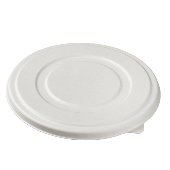 Couvercle pour assiette ronde pulpe de canne 1090 ml