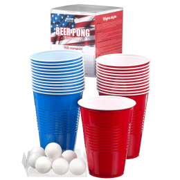 Kit Beer Pong -24 bicchieri e 8 mini palline- 24 pacchi da 1
