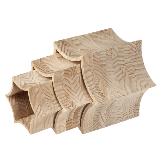 L'Étoilé 3 supporti in legno per vassoi