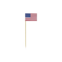 Stecchino bandiera americana da 80 mm