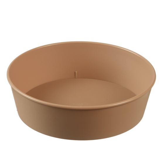Insalatiera LOOP + coperchio in PP beige scuro 1.000 ml