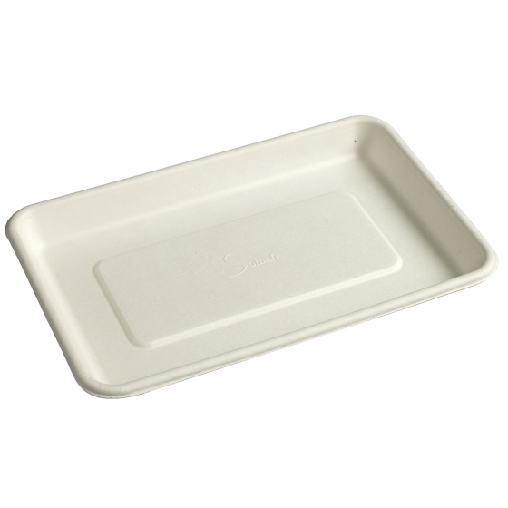 Assiette Natura pulpe de canne 200x125 mm Assiette Natura pulpe de canne 200x125 mm