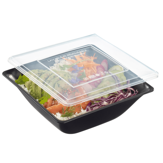 Insalatiera Fluid' in PP nera da 1.260 ml Insalatiera Fluid' in PP nera da 1.260 ml