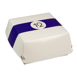 Scatola per hamburger Biliardo da 170 x 170 x 80 mm