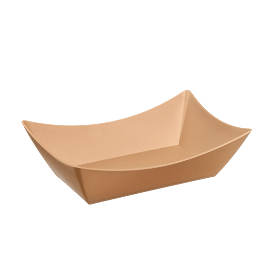 Vaschetta Snacking LOOP in PP beige scuro 700 ml Vaschetta Snacking LOOP in PP beige scuro 700 ml