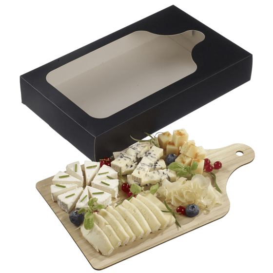 Boîte carton fenêtre pour planche Bistro 300x180 mm par 10 Boîte carton fenêtre pour planche Bistro 300x180 mm par 10