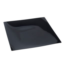 Vassoio Fluid' quadrato nero da 250 x 250 mm