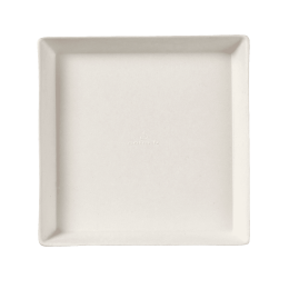 Assiette Quartz pulpe de canne avec lamination 130x130 mm