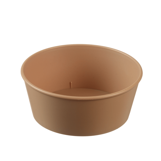 Insalatiera LOOP + coperchio in PP beige scuro 750 ml Insalatiera LOOP + coperchio in PP beige scuro 750 ml