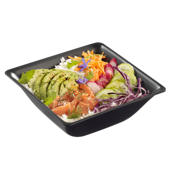 Saladier Fluid' PP noir 1260 ml Saladier Fluid' PP noir 1260 ml
