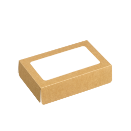 Coperchio kraft con finestra per vassoio Fenix 1/4 GN