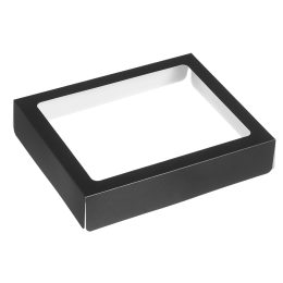 Couvercle noir avec fenêtre pour plateau Fenix 1/2 GN