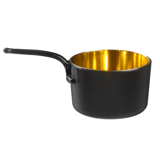 Casserole Eskoffié noire/dorée 50 ml