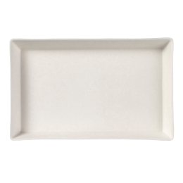 Piatto Quartz in polpa di canna laminato da 160 x 100 mm