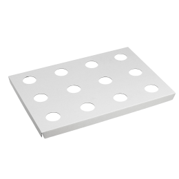 Calage carton pour 12 Ipomée dans boîte traiteur 413x295 mm