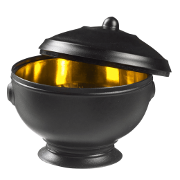 Soupière Eskoffié noire/dorée 60 ml