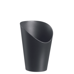 Vaschetta per patatine fritte LOOP in PP nero H120 Ø82 mm