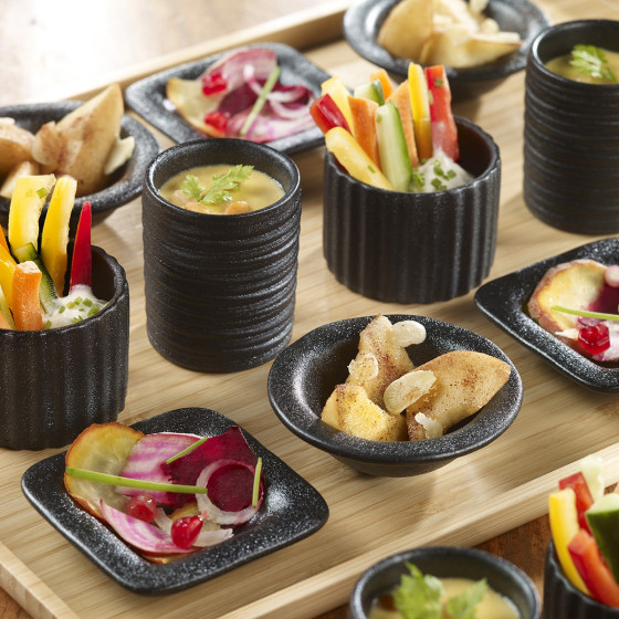 Ciotolina Pasta Spaghetti ceramica nera 60 ml