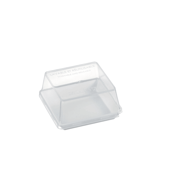 Assiette Quartz PP blanc 90x90 mm