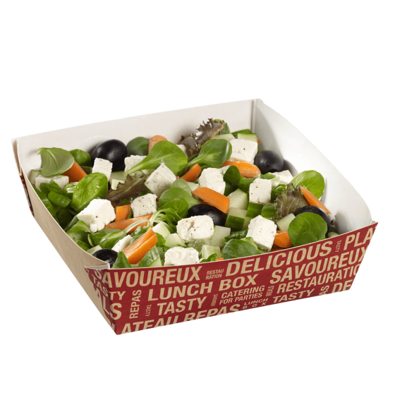 Barquette salade City carton avec lamination 900 ml