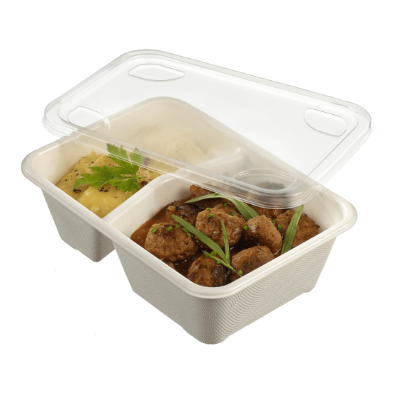 Vaschetta Quantum con 2 scomparti da 445 + 260 ml